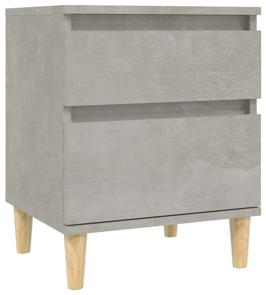 vidaXL Nočný stolík betónovo-sivý 40x35x50 cm