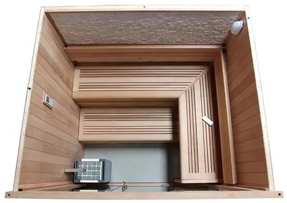 M-SPA - Suchá sauna s pieckou HARVIA 6kW 200 x 180 x 210 cm (MSPA1241)
