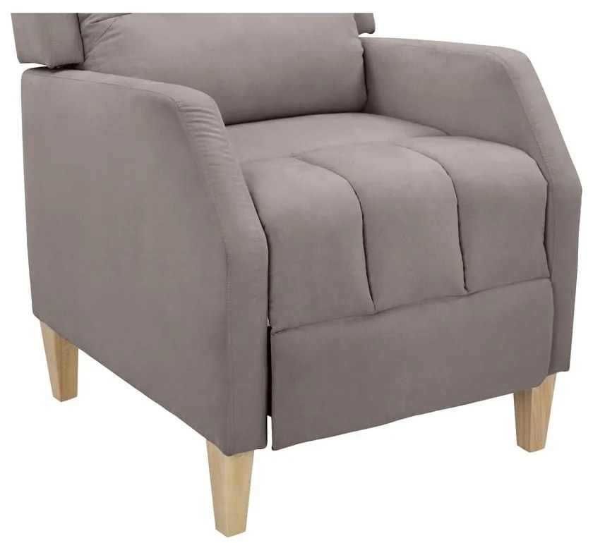 Sivé relaxačné kreslo Dina – Støraa