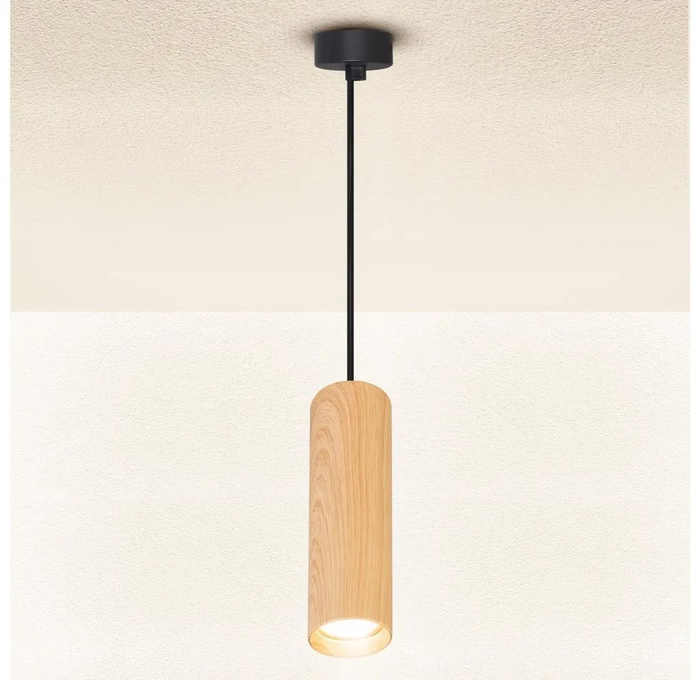 Brilagi - Luster na lanku SELE 1xGU10/30W/230V čierna/dekor duba