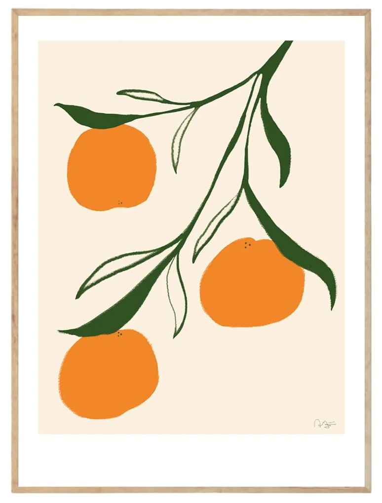 THE POSTER CLUB Autorský plagát Orange by Anna Mörner 30 x 40 cm