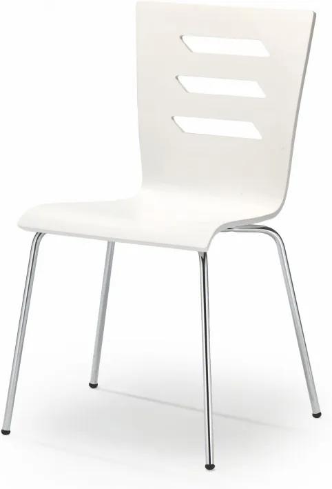 Jedálenská stolička K155 biela Halmar
