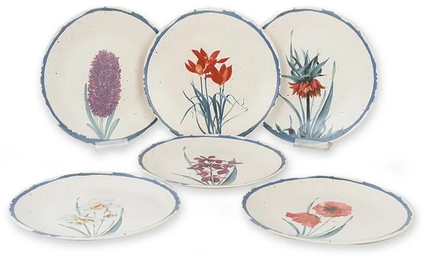 Súprava 6 keramických servírovacích tanierov My Ceramic, ø 25 cm