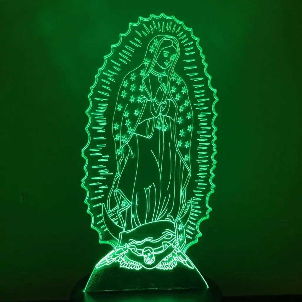 3Dmix 3DL-BTB022 – 3D LED nočná lampa - Panna Mária (Bluetooth reproduktor - farba biela)