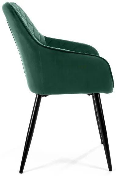 Set dvoch jedálenských stoličiek SJ.082 fľaškovo zelené