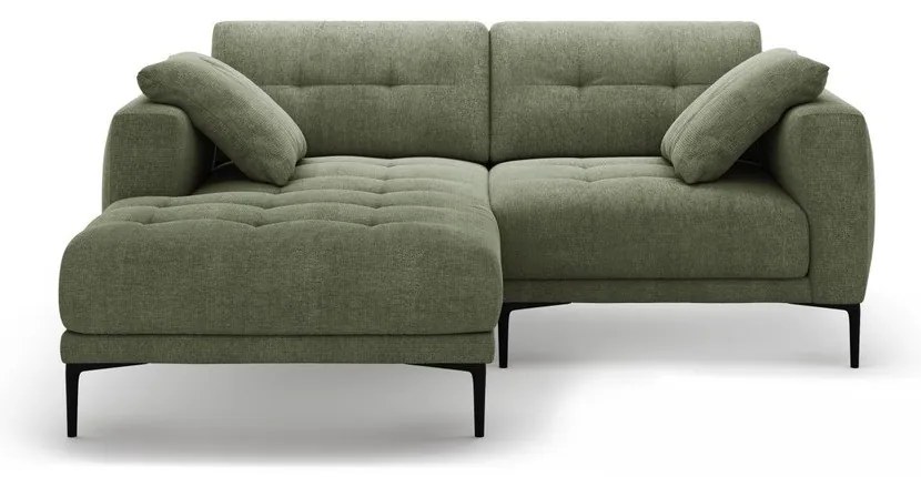 Zelená rohová pohovka (ľavý roh/s leňoškou) Bemy – Micadoni