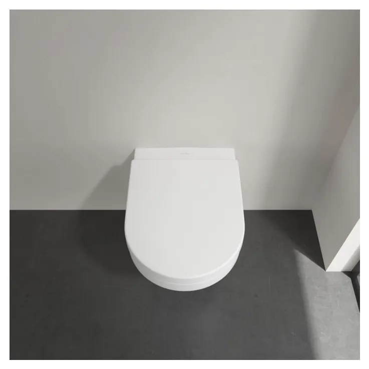 Villeroy & Boch Architectura - WC sedátko s poklopom, QuickRelease, SoftClose, alpská biela 98M9C101