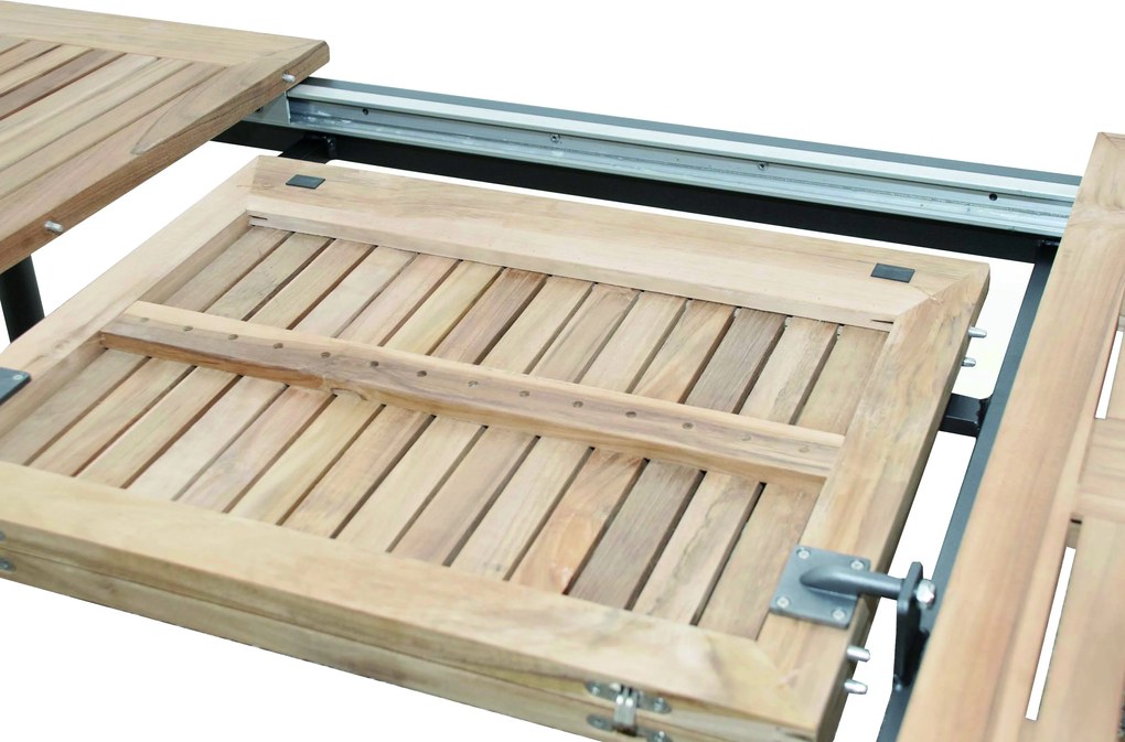 Doppler CONCEPT FSC® - rozkladací stôl s teakovou doskou - 2. akosť (N316)