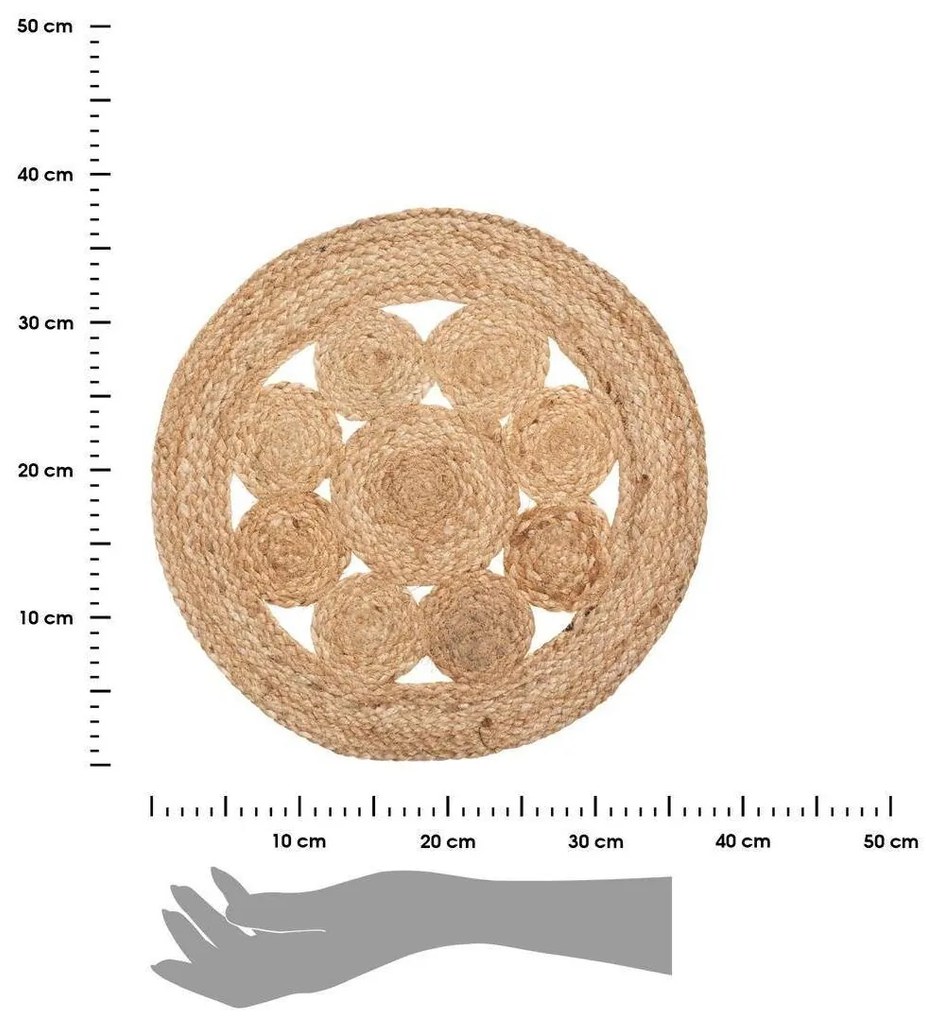 Jutová podložka na stôl Lace