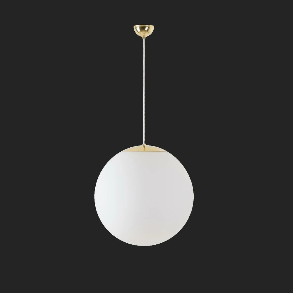 Osmont 70328 Isis S4 Pm-m závesné plastové svietidlo mosadz leštená biela Ip