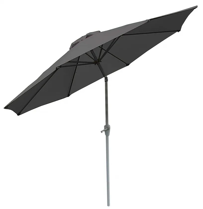 Slnečník N18 Ø 2,7m sklopná polyester/hliník - antracit