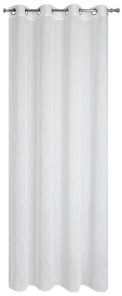 ZÁCLONA NA KRÚŽKOCH CARLA 140X250 CM BIELA