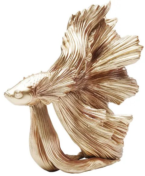Betta Fish S dekorácia zlatá
