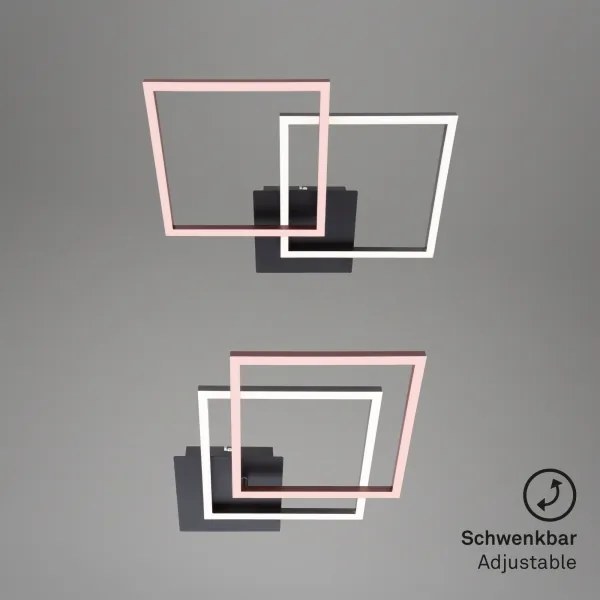 Briloner 3210-015 - LED Stmievateľné stropné svietidlo FRAME 2xLED/11W/230V čierna