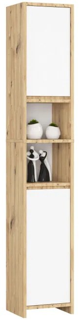 Kúpeľňová skrinka UNI dub artisan / biela