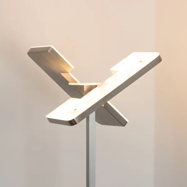 Eglo 33182 -LED Stmievateľná stojacia lampa SOLANO 1xLED/26W/230V+1xLED/3,2W chróm