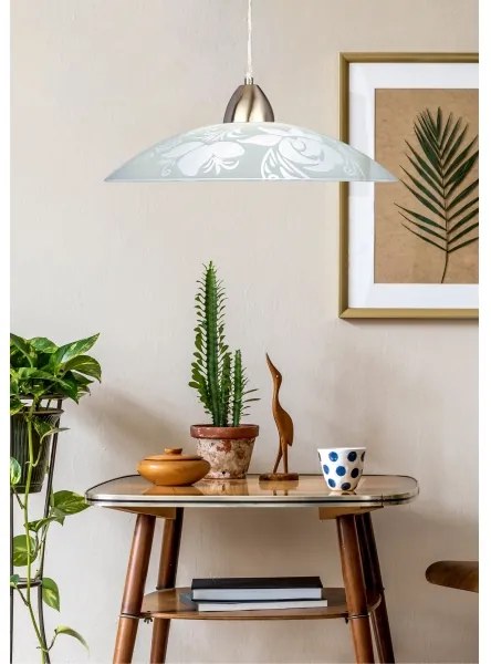 Prezent 45141 - Luster na lanku PLATE 1xE27/60W/230V