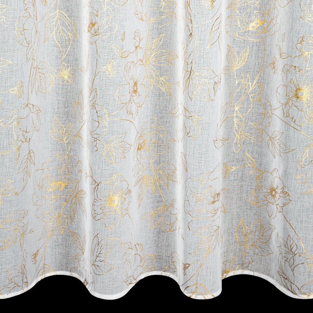 ZÁCLONA NA KRÚŽKOCH BELLE 140X250 CM VZOROVANÁ