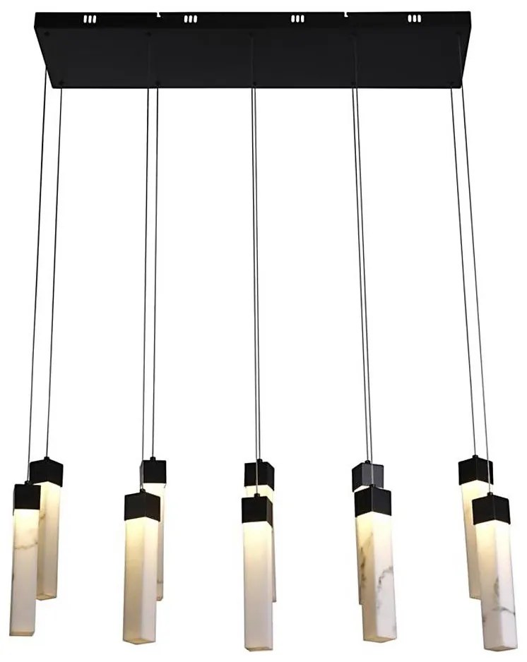 Searchlight 10879-10BK - LED luster na lanku MOONBEAM LED/56W/230V