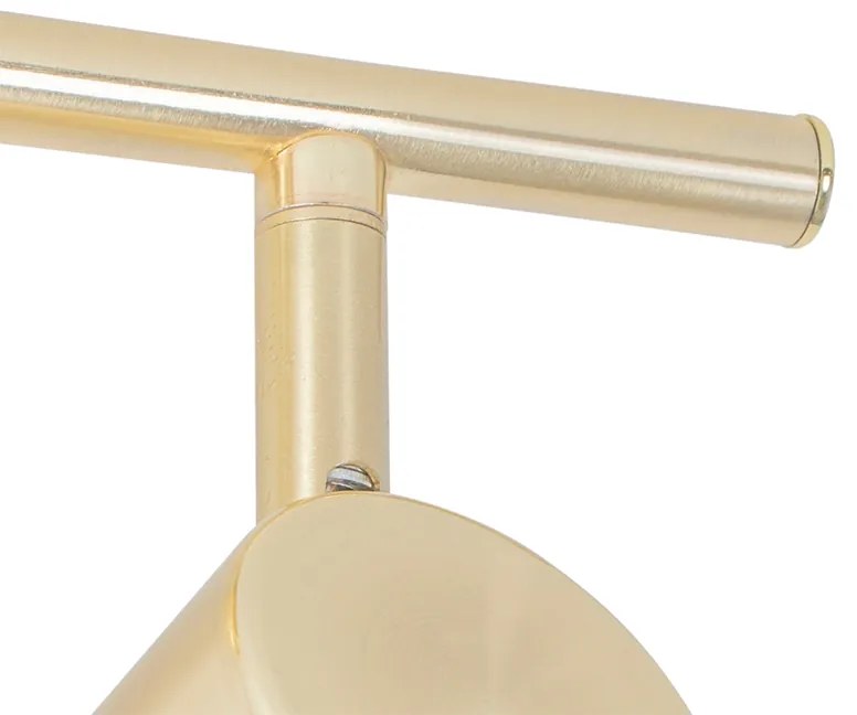 Moderné stropné svietidlo mosadzné 2-žiarovkové nastaviteľné - Jeana