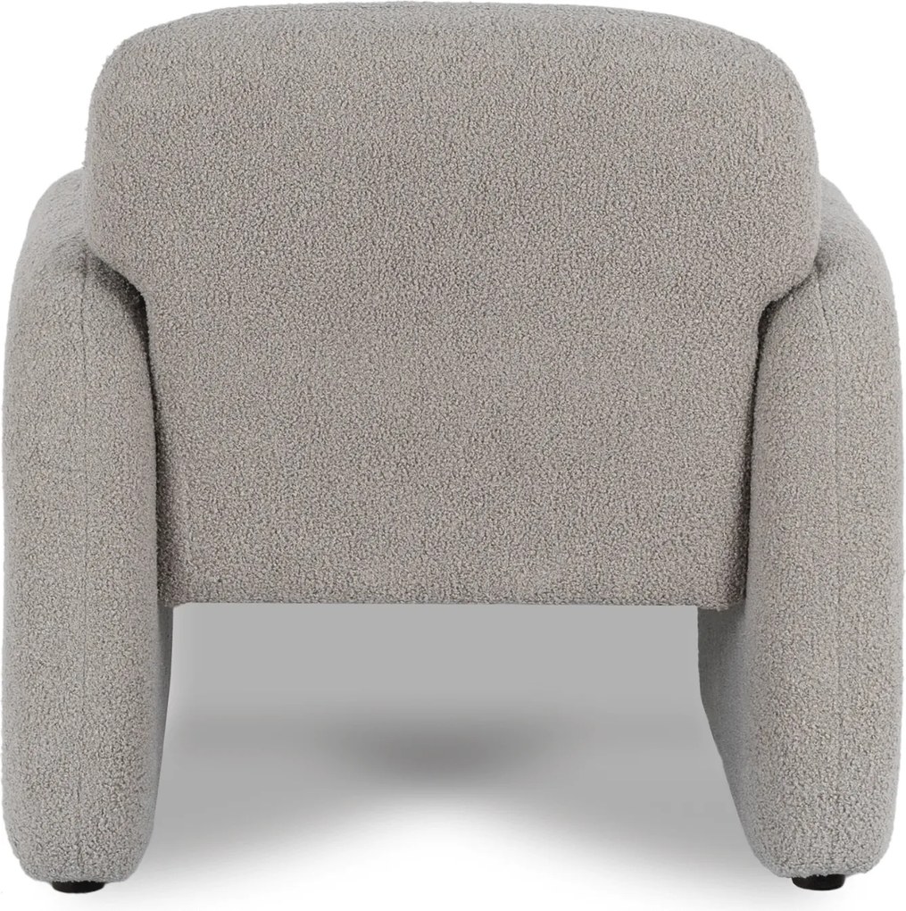Relaxačné kreslo VARENO – sivé bouclé