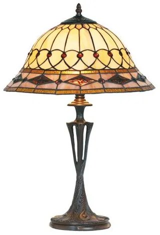 Tiffany lampa stolná CARAMEL 59*Ø40