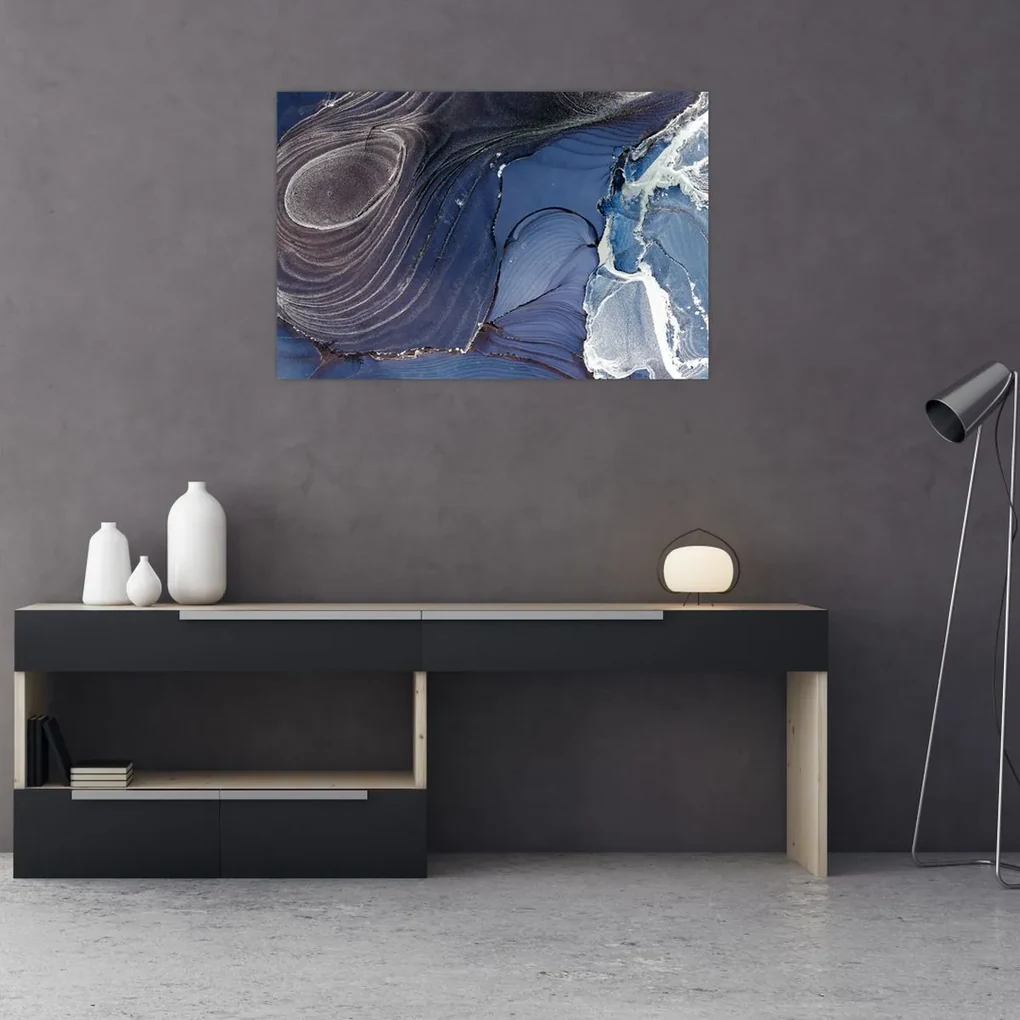Obraz - Mramorovaný atrament (90x60 cm)