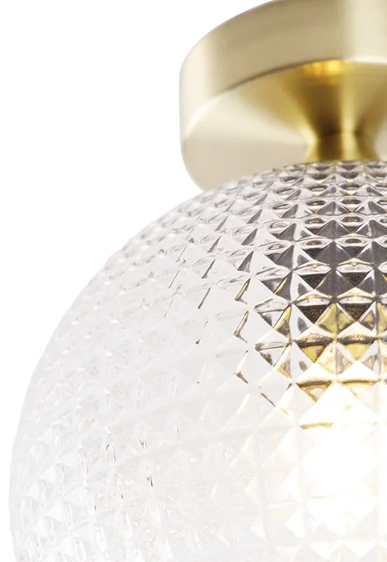 Stropné svietidlo v štýle Art Deco mosadz - Sphere