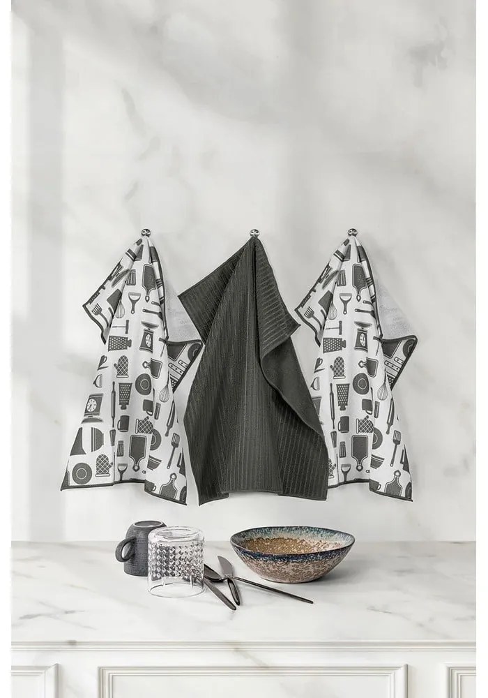 Utierky v súprave 3 ks z mikrovlákna 48x40 cm Essential - Tiseco Home Studio