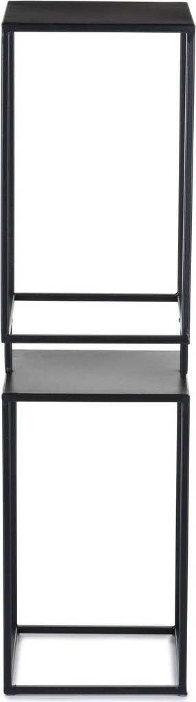 STOJAN NA KVETINÁČ BOX 87X24X24 CM ČIERNA