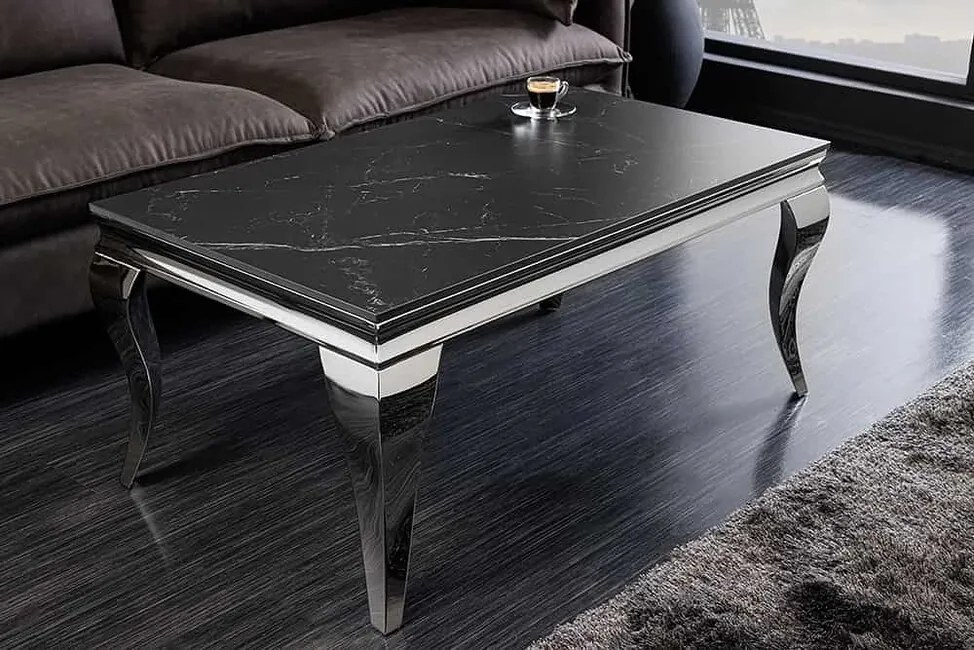 Keramický konferenčný stolík Barock Stone 100cm