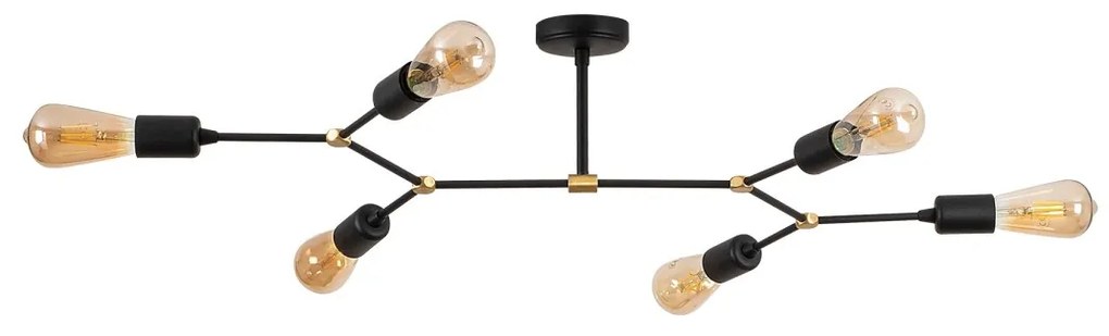 Stropné svietidlo SPARROW III čierne