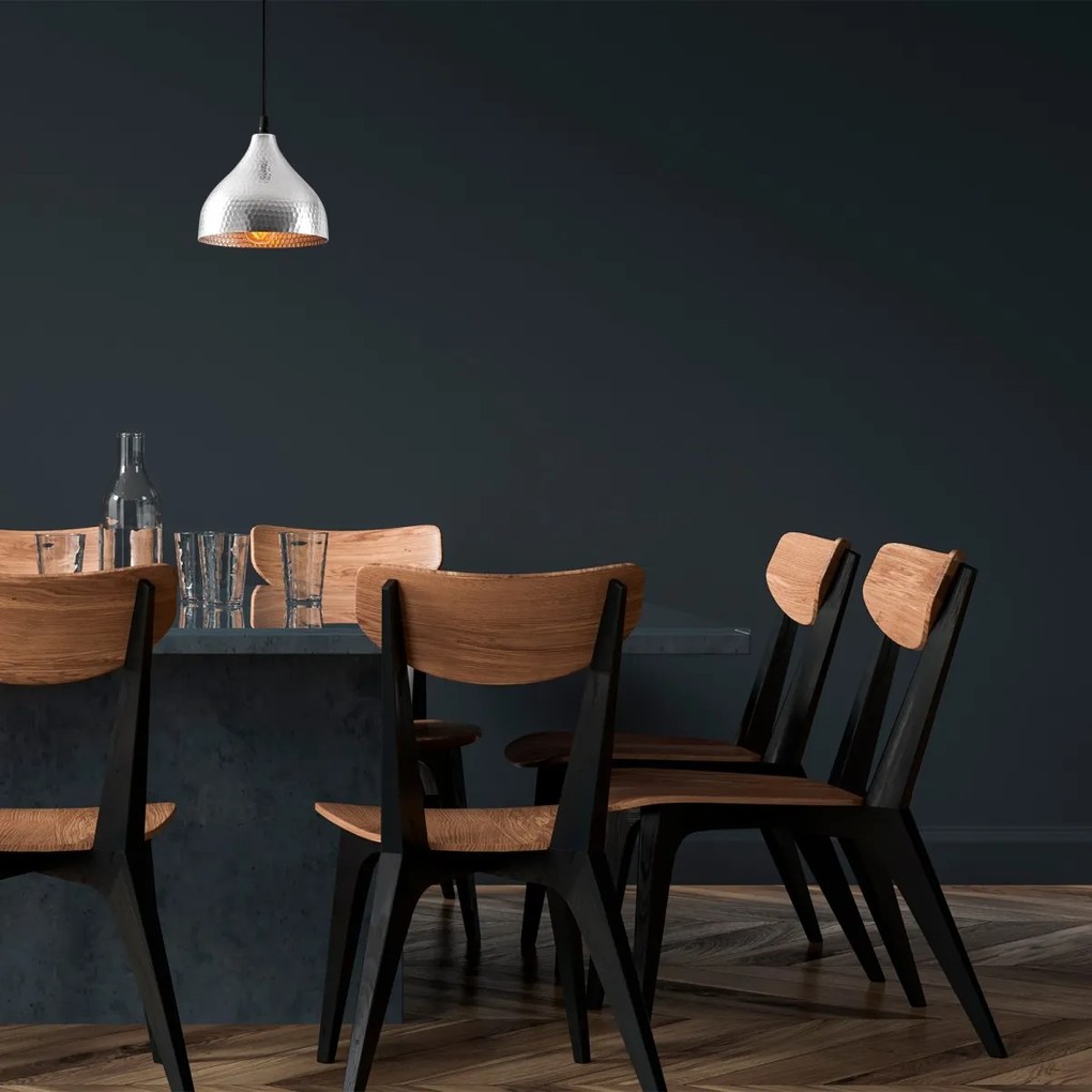 Závesné svietidlo Tattoo V strieborné