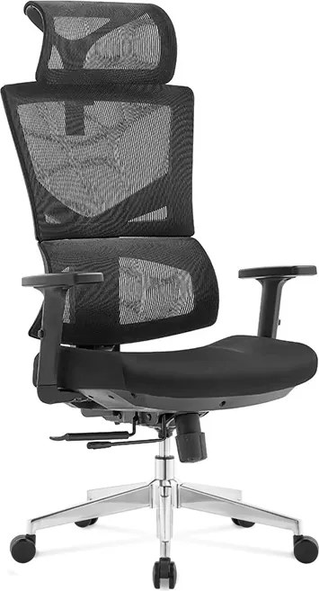 Kancelárska ergonomická stolička Neoseat ALINE — čierna, nosnosť 150 kg