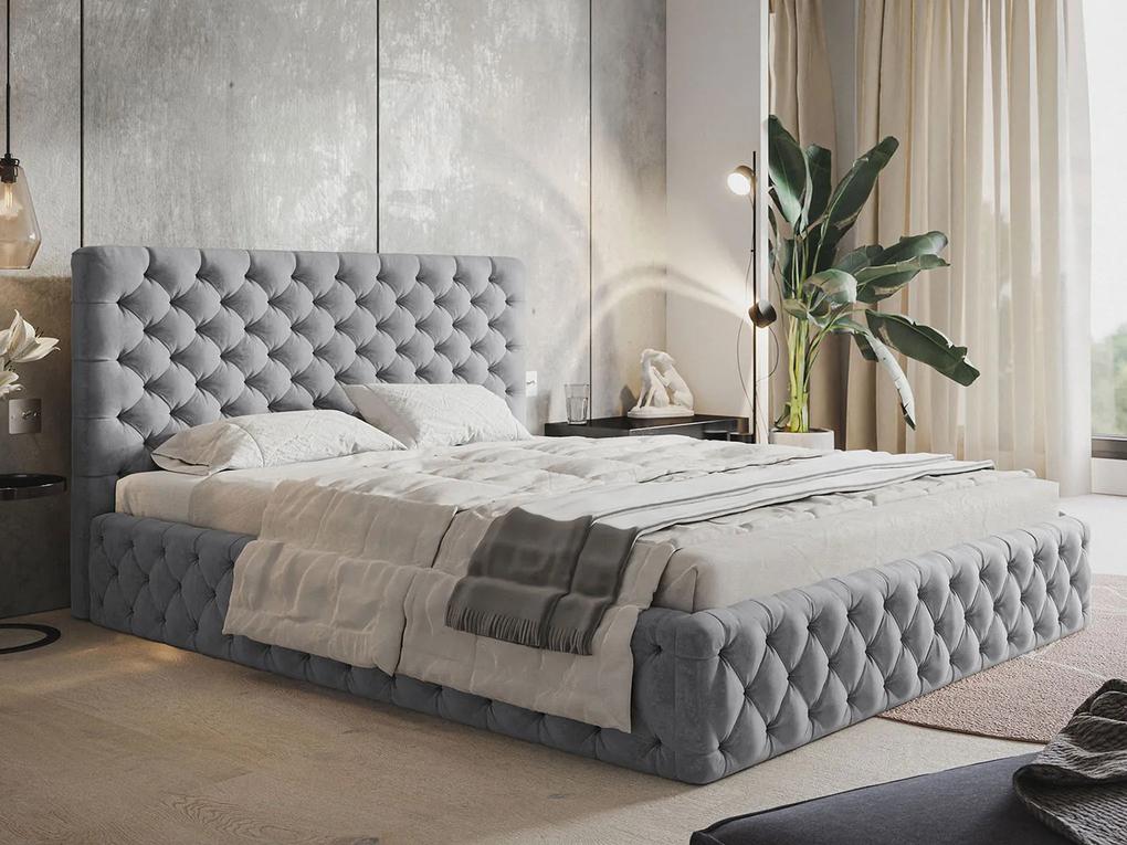 PROXIMA.store - Luxusná čalúnená posteľ SKYLAR ROZMER: 140 x 200 cm
