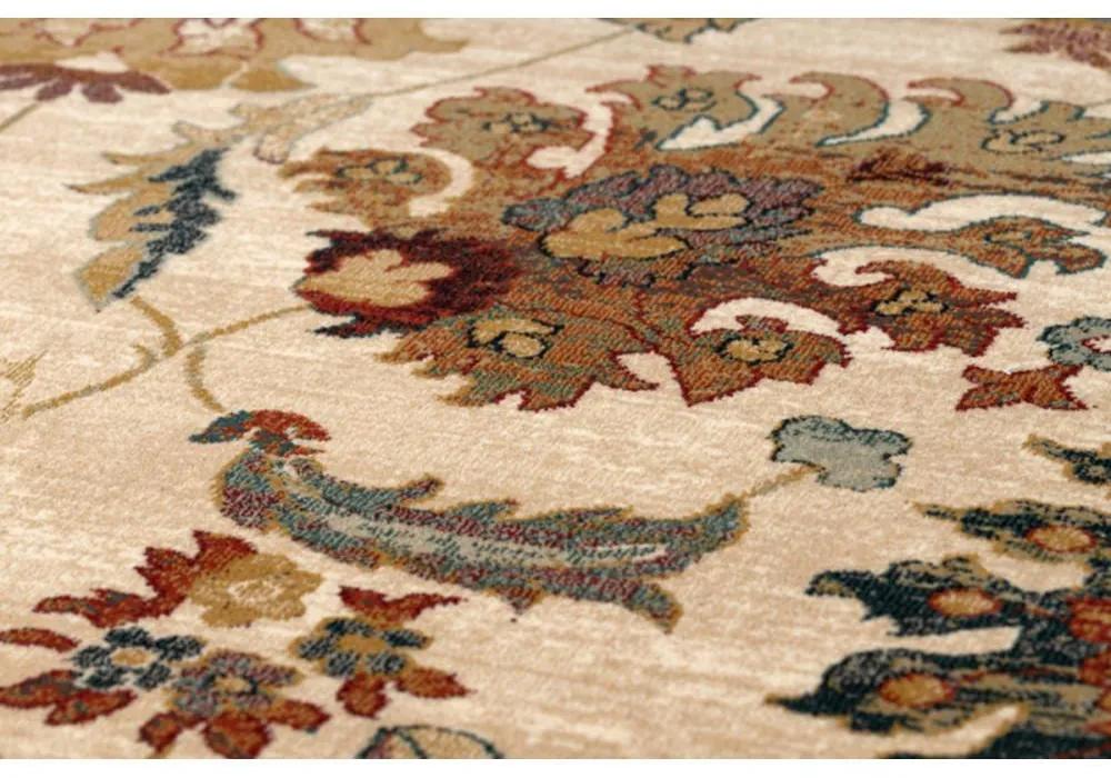Vlnený kusový koberec Latica krémový 100x250cm