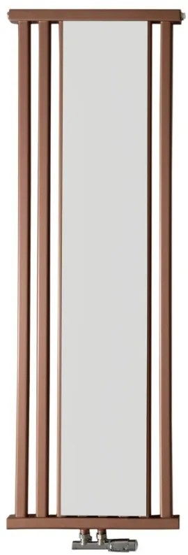 Regnis Kalipso Mirror, vykurovacie teleso 500x1000mm so stredovým pripojením 50mm, 531W, čierna matná, KALIPSOLUSTRO/1000/500/D5/BLACK