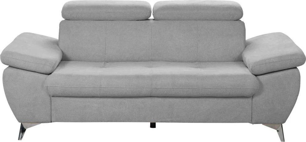 Dvojsedák Gisele, svetlo šedá látka