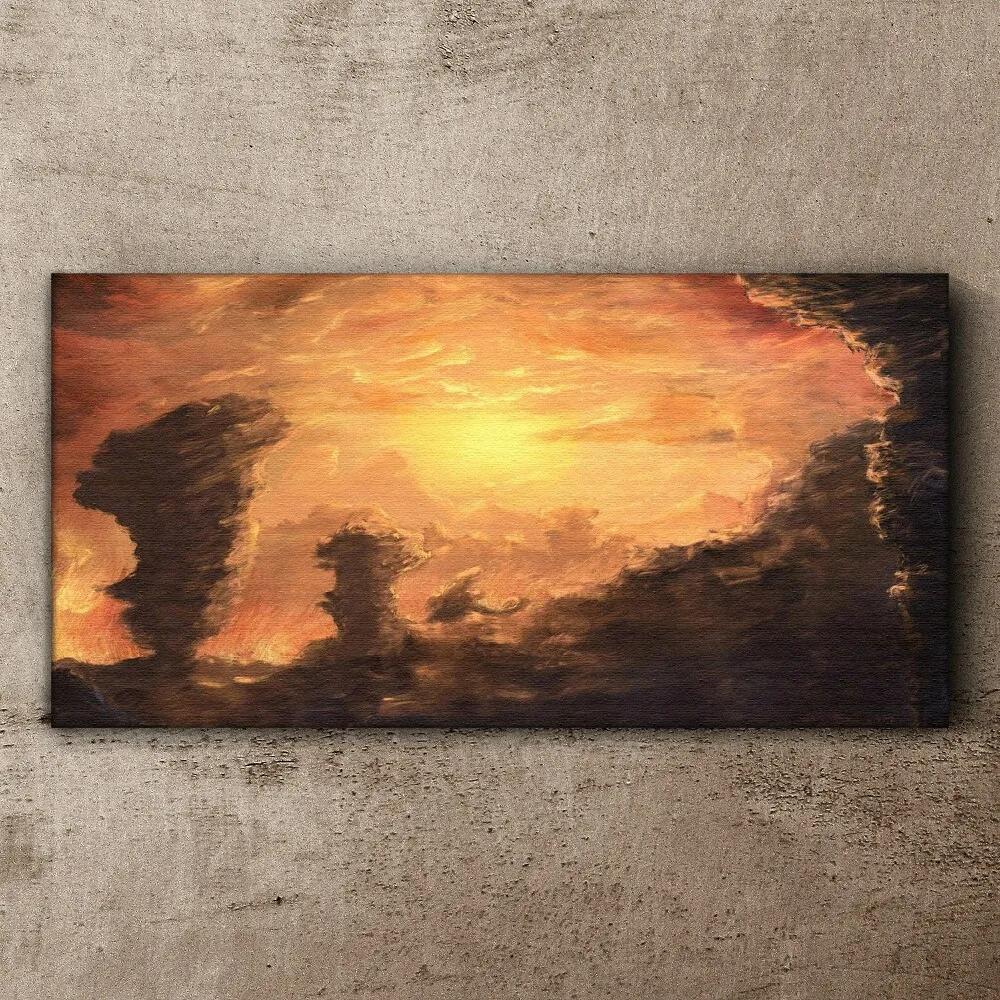 Obraz na plátne Nebe Západ slunce Príroda
