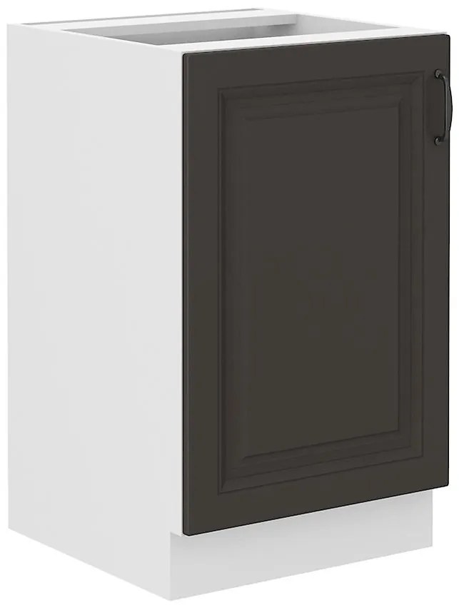 Kuchynská skrinka STILO grafit mat/biely 50zl 1f bb