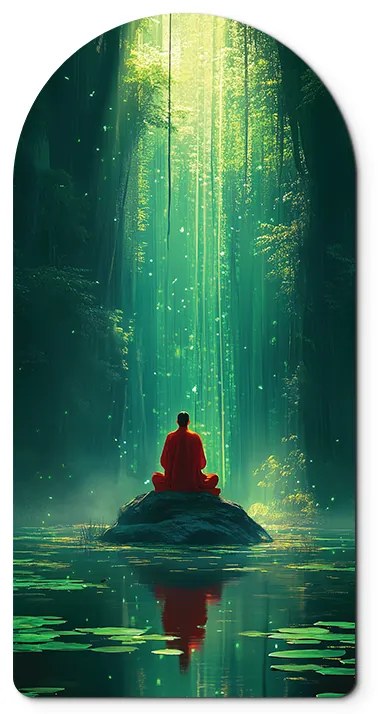 drevko | Obraz Meditácia na jazere 90 x 45 cm