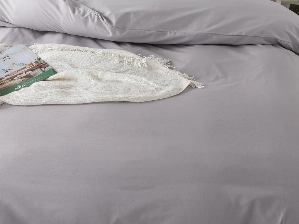 XPOSE® Bavlnené Renforcé obliečky EVITA na dve lôžka - svetlo sivé