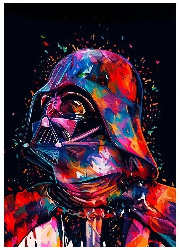 783691 NORIMPEX 5D Diamantová mozaika - Farebný Darth Vader