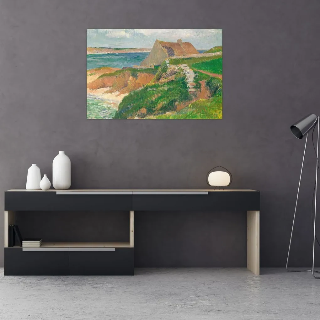 Obraz - Henri Moret, The Island of Raguenez, Brittany, reprodukcia (90x60 cm)