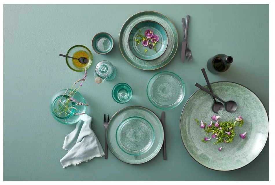 Zelená/čierna kameninová miska Gastro Green/Black – Bitz