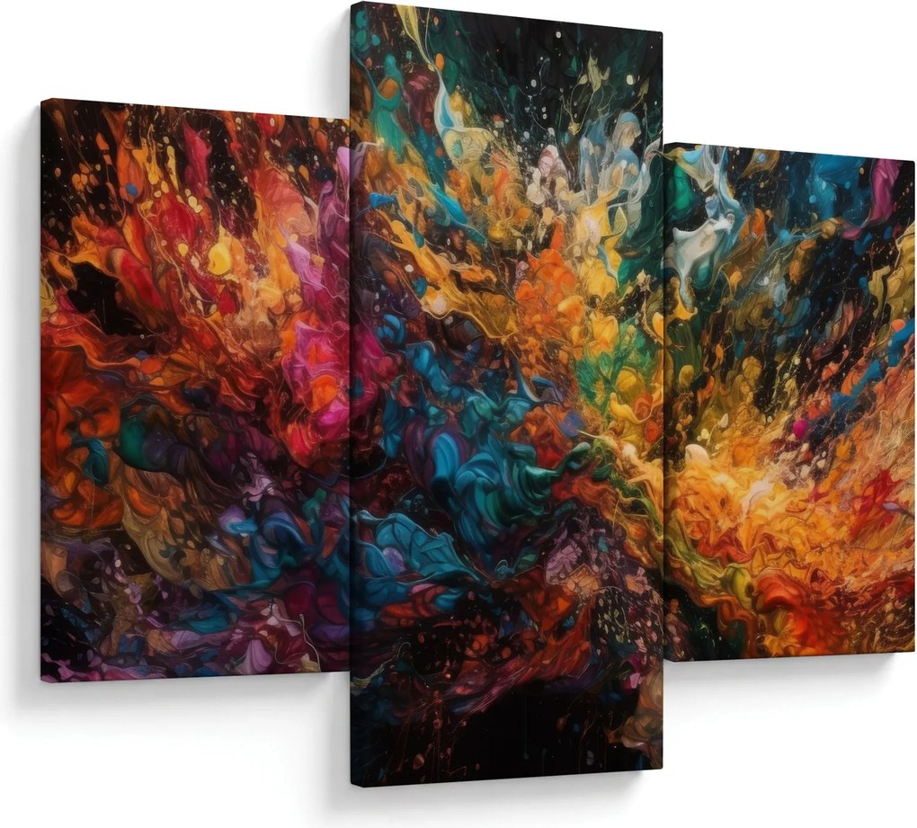 Obraz - Farebná abstrakcia II. (90x60 cm)