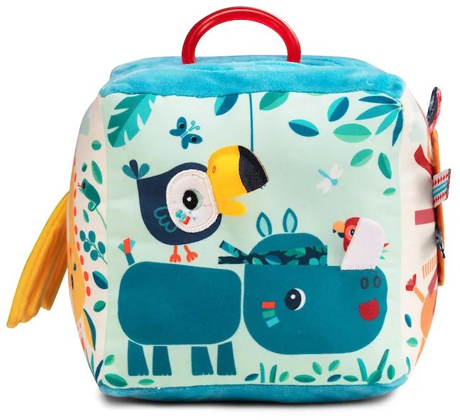 Lilliputiens - textilná kocka s aktivitami - džungľa