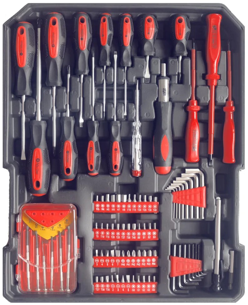 Hliníkový kufor na náradie BestBerg BBTB-1200 / 4 sady / 1200 ks