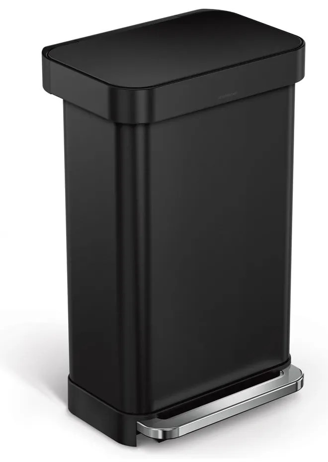 Pedálový oceľový odpadkový kôš 45 l – simplehuman