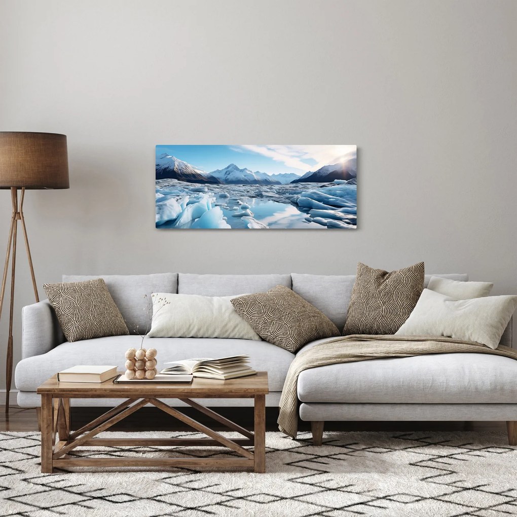 Obraz - Ľadovcové útvary (120x50 cm)